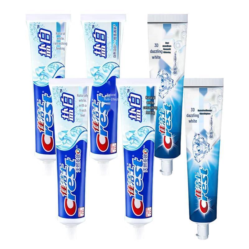 Crest Salt White Toothpaste 90g 6-Count Family Pack