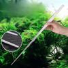48cm Stainless Steel Aquarium Tweezers Pliers Fish Tank Plant Aquascape Tools Straight Curved Forceps Clip Aquatic Feeding Tongs