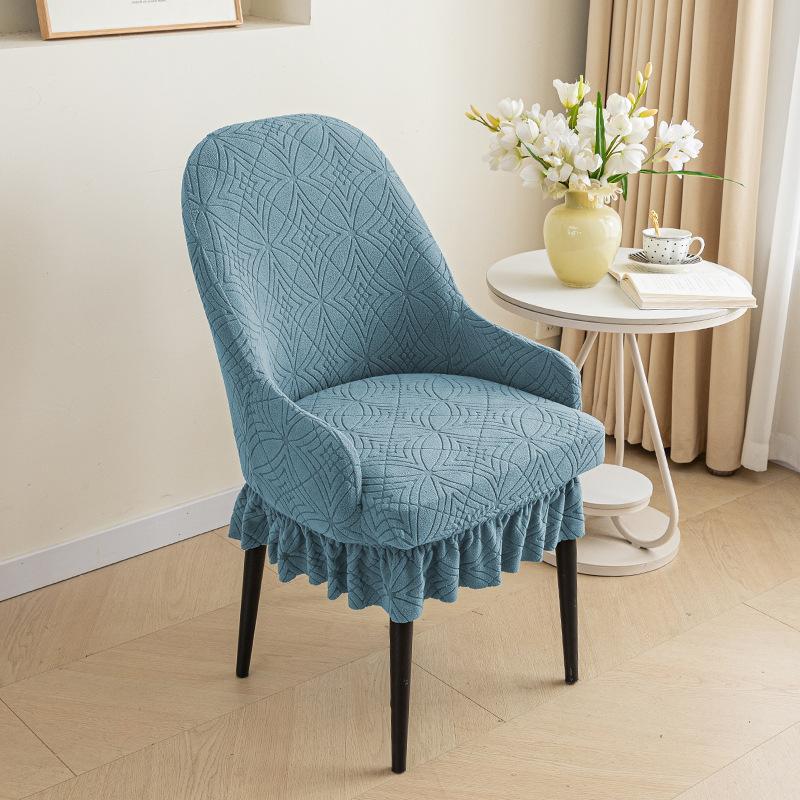 Simple Curved Pineapple Chair Jacquard Chair Cover Household With Armrest Chair Cover Universal Dust-Proof Elastic Chair Cover For All Seasons