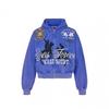 Winter Hip Hop Streetwear Hoodie Star Letter Print Loose Fit Teens Adults