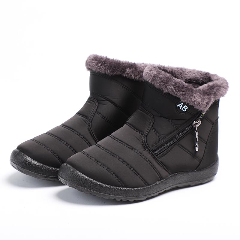 35-43 Plus Size Women Boots Ankle Boots For Women Waterproof Upper Pu Sole Non-Slip Lightweight Keep Warm Winter Snow Boots