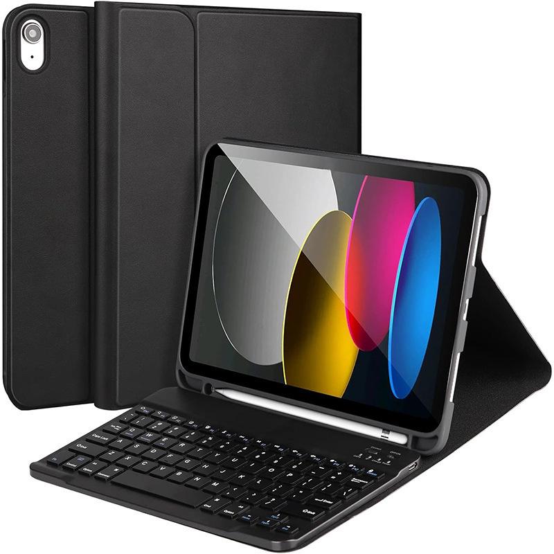 2025 iPad 11 (A16) Protective Case with Bluetooth Keyboard & Pen Slot, Compatible with 10.2-inch Air 6
