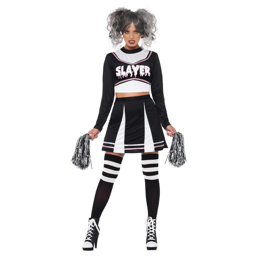 Fever Womens/Ladies Gothic Cheerleader Costume