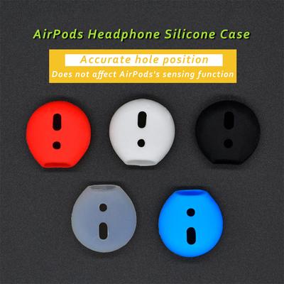1 Pairs Silicone Earcap Replacement Earphone Accessory for Airpods 1 / 2  Earbud Headset Cover