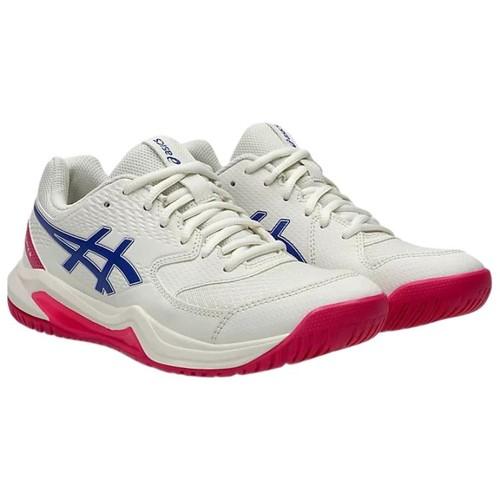 Asics Gel Dedicate 8 Tennis Shoes Women's White Blue Pink - 1042A235-105
