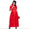 Rotes Zombie-Geist-Brautkleid Cospay Maskerade-Party-Show Halloween-Show-Kostüm