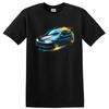Honda Civic EG Hatchback T Shirt Old Car JDM Style Color Splash Tee