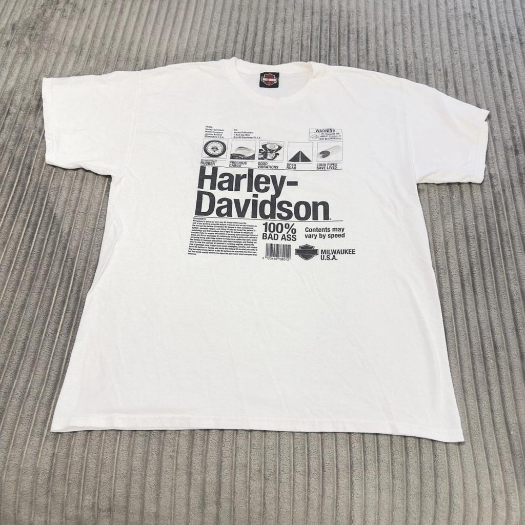 Harley Davidson T-Shirt Mens XL White Badlands Wall South Dakota Cotton Biker
