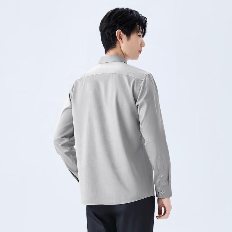 Septwolves Men's DP Non-Iron Cotton Long Sleeve Business Shirt