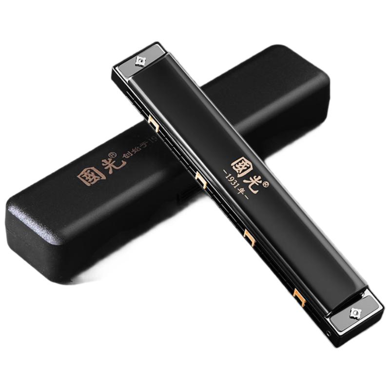 

Гуогуан 24-отверстная начинающая полифоническая губная гармошка - тональность C подарочный набор