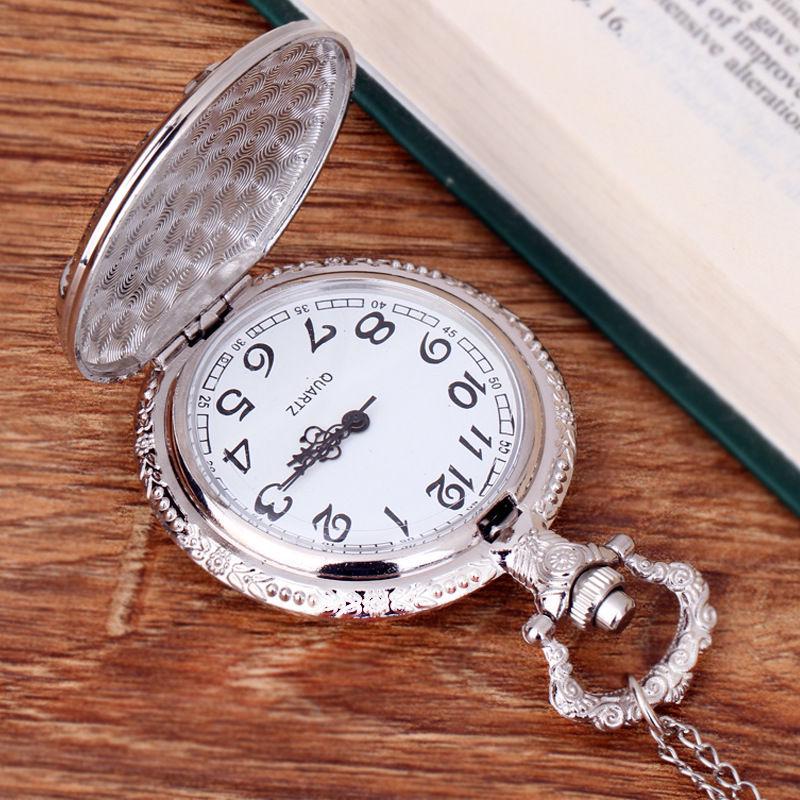 Dual-Tone Hammer & Sickle Pocket Watch with Star & Wheat Design - 1050