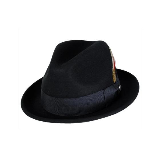 Autumn and Winter Woolen Hat British Retro Bow Decorative Top Hat Fashionable Versatile Woolen Top Hat