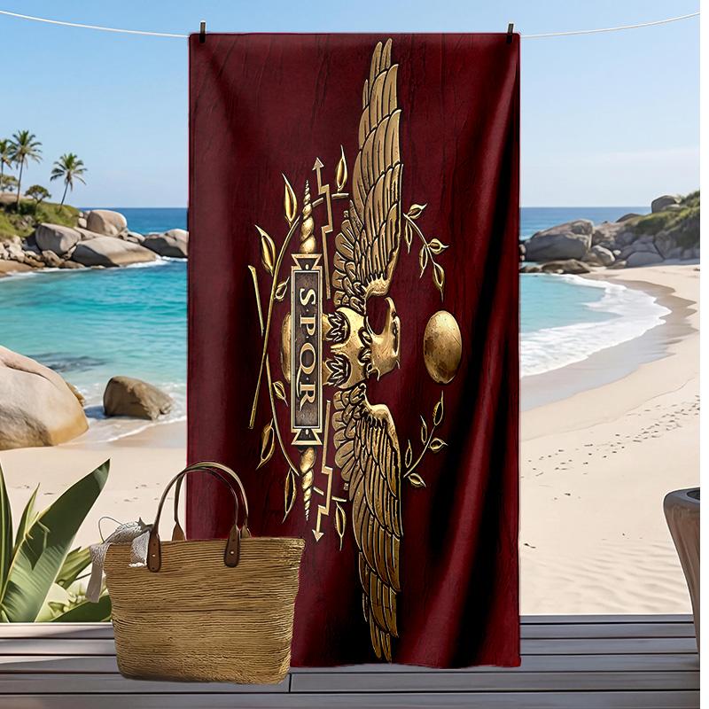 Roblox Bedrucktes Strandtuch Schnelltrocknend Weiches Handtuch Tragbar Große Rechteckige Stranddecke für Reisen Schwimmbad