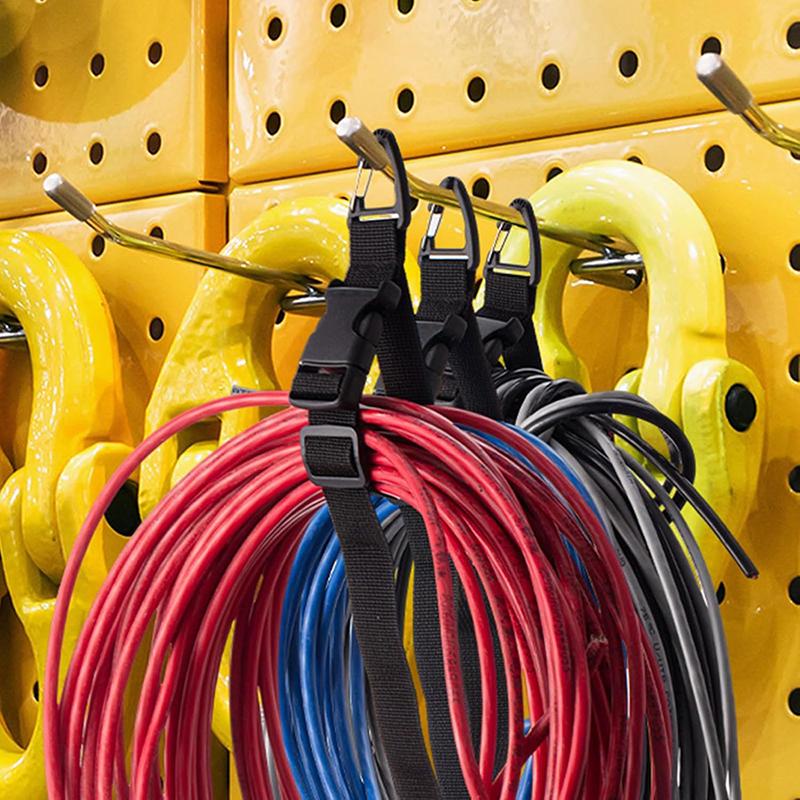 Cord Organizer Holder With Triangle Buckle Wire Manager Power Cord Management Nylon Heavy Cord Storage Straps For Cables Hoses