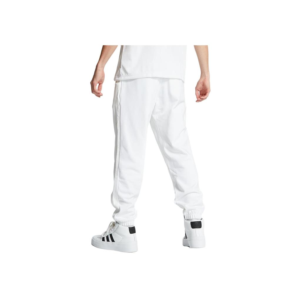 Adidas Originals Trefoil Ninja Pants Mid-Waist Fleece Knit Joggers Men Bottoms White GP2322