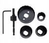 6-piece universal hole saw set for wood, aluminum, steel