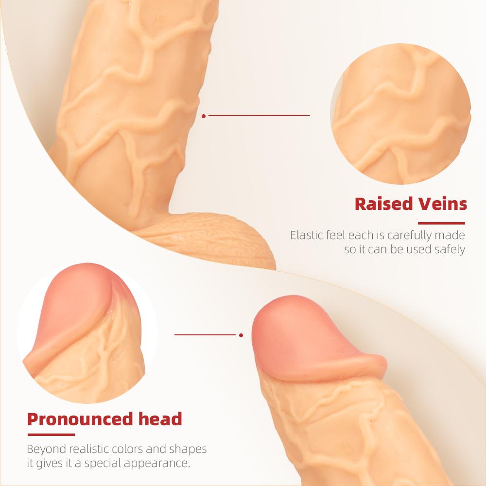 Obrovské dildo Tlustý penis Dvojitý silikonový penis Pro dospělé Sexuální hračky Pro ženu Vagina Anální Masturbace Měkký Realistický Velký penis