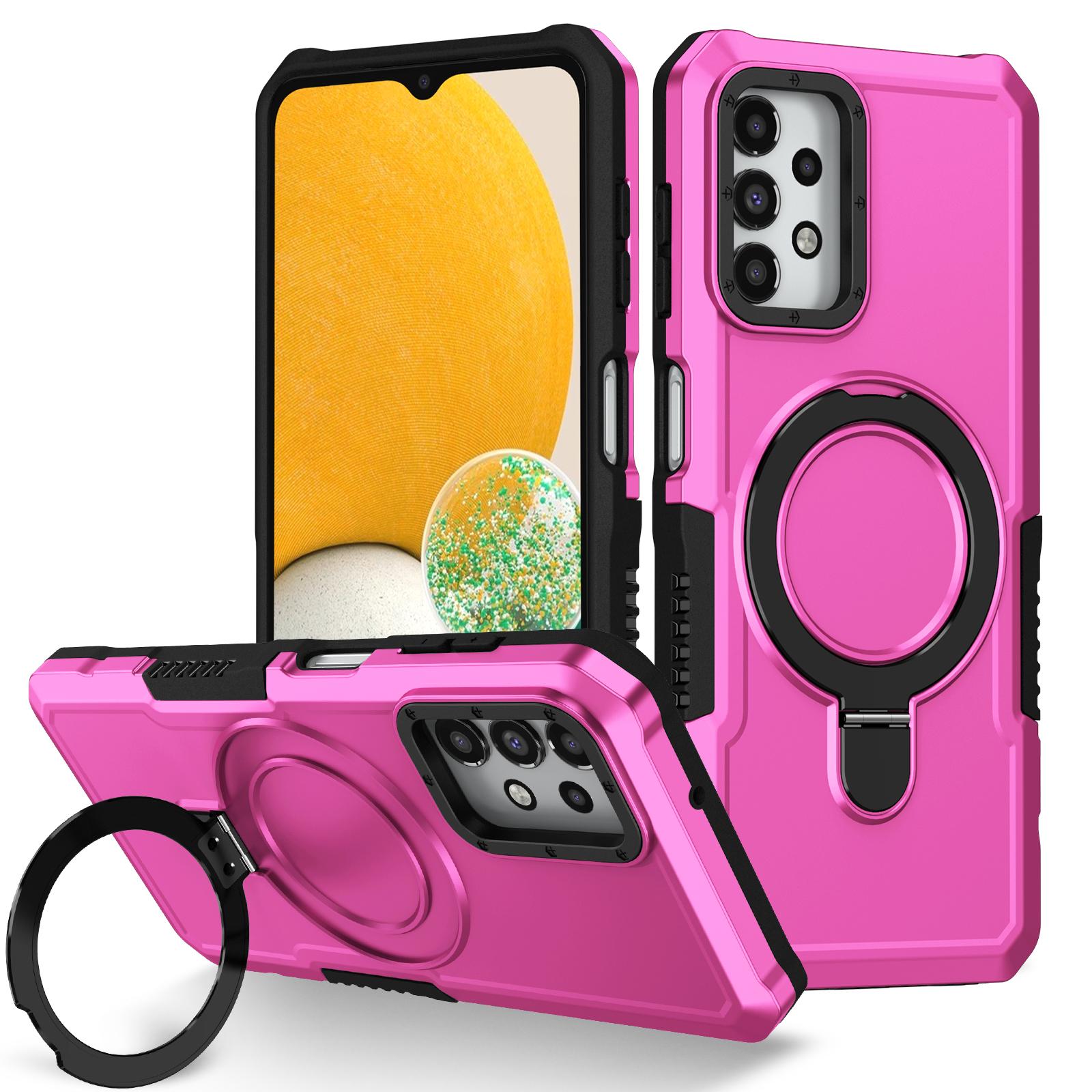 Voor Samsung Galaxy A13 A23 A33 A53 A73 A12 A22 A32 A52 A52S A72 Hoesje Armor Schokbestendige Hoesjes Voor A10S A20S A21S Beugel Cover For SAM A53 5G roze