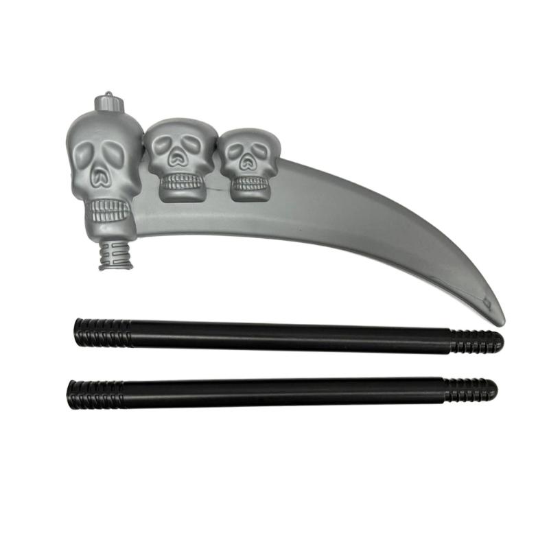 Косплей Костюм на Хэллоуин Коса Жнеца Реквизит Костюм Смерти Съемные Косы Жнеца Игрушечное Оружие Подарок