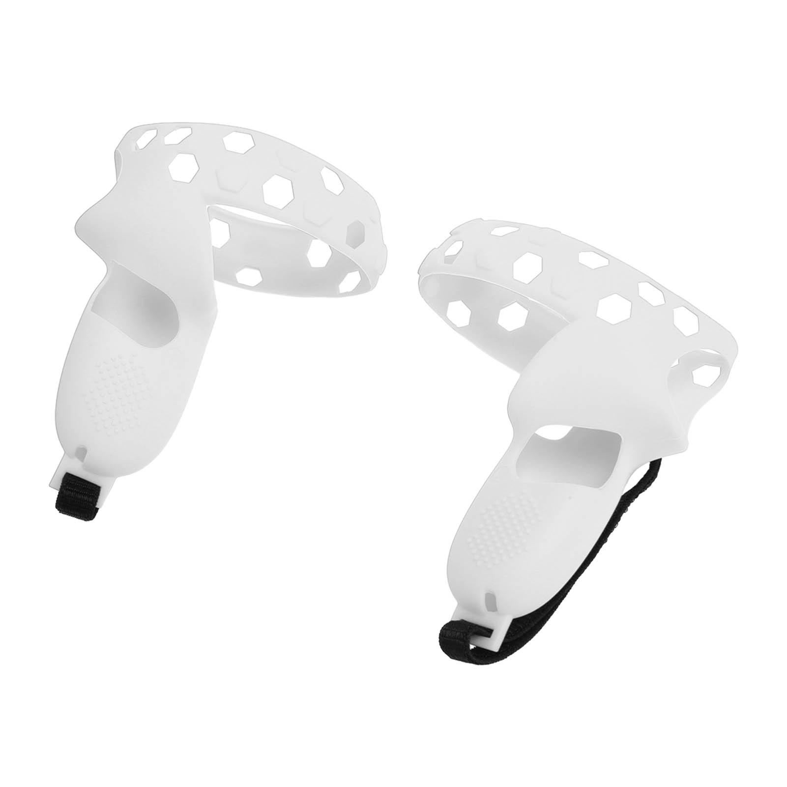 

Controller Grip Cover Silicone VR Handle Protective Sleeve Anti Throw Grip Cover Protector with Wrist Strap for Quest 2