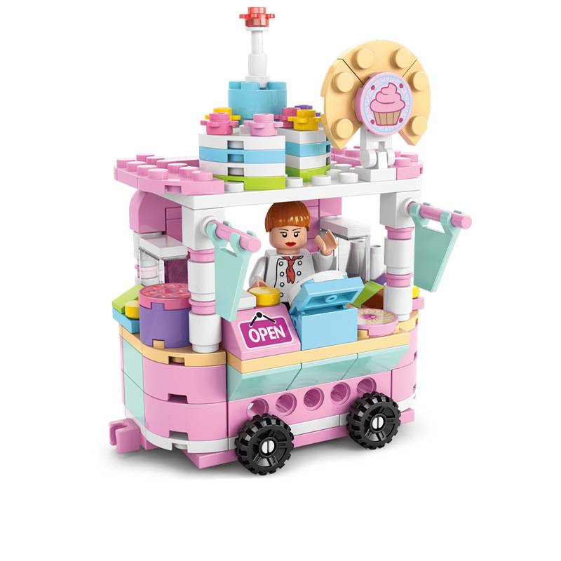 Block Dessert Building City Street View Model Kid Multi Shape Jigsaw Puzzle Gift