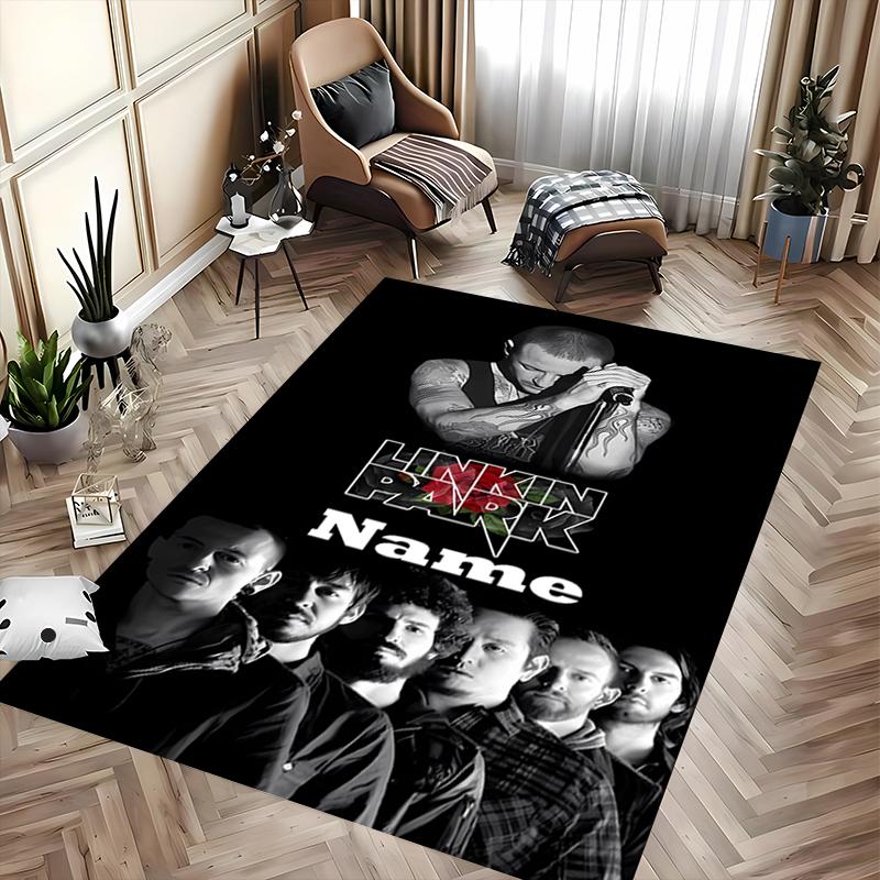 Custom Personalization Linkin Park Area Rug - Perfect For Kitchen, Bathroom,Laundry Room Decor Large Size Available,Gift All Seasons