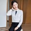 Women's Long Sleeve Small Square Collar Professional Shirt