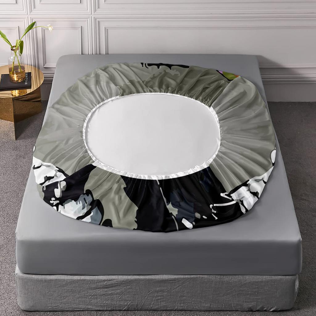Animal Orangutan Pattern Mattress Three-Piece Digital Printing Mattress Bedding Set Adult Children