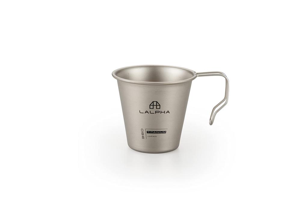 LALPHA Titanium Single Mug, 380ml, Deep Stackable Cup, Made in Tsubame-Sanjo, SMG-380T