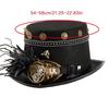 Gothic Geared Studded Hat for Coser Steampunk  Gothic For Costume Parties Halloween Event Photo Props
