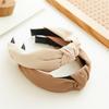 Minimalist Knot Wide Headband Fabric Hair Hoop Elegant Hair Accessory for Women Office Chic