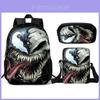 Venom Kids School Backpack Lunch Bag Pencil Case Threepiece Set For Children