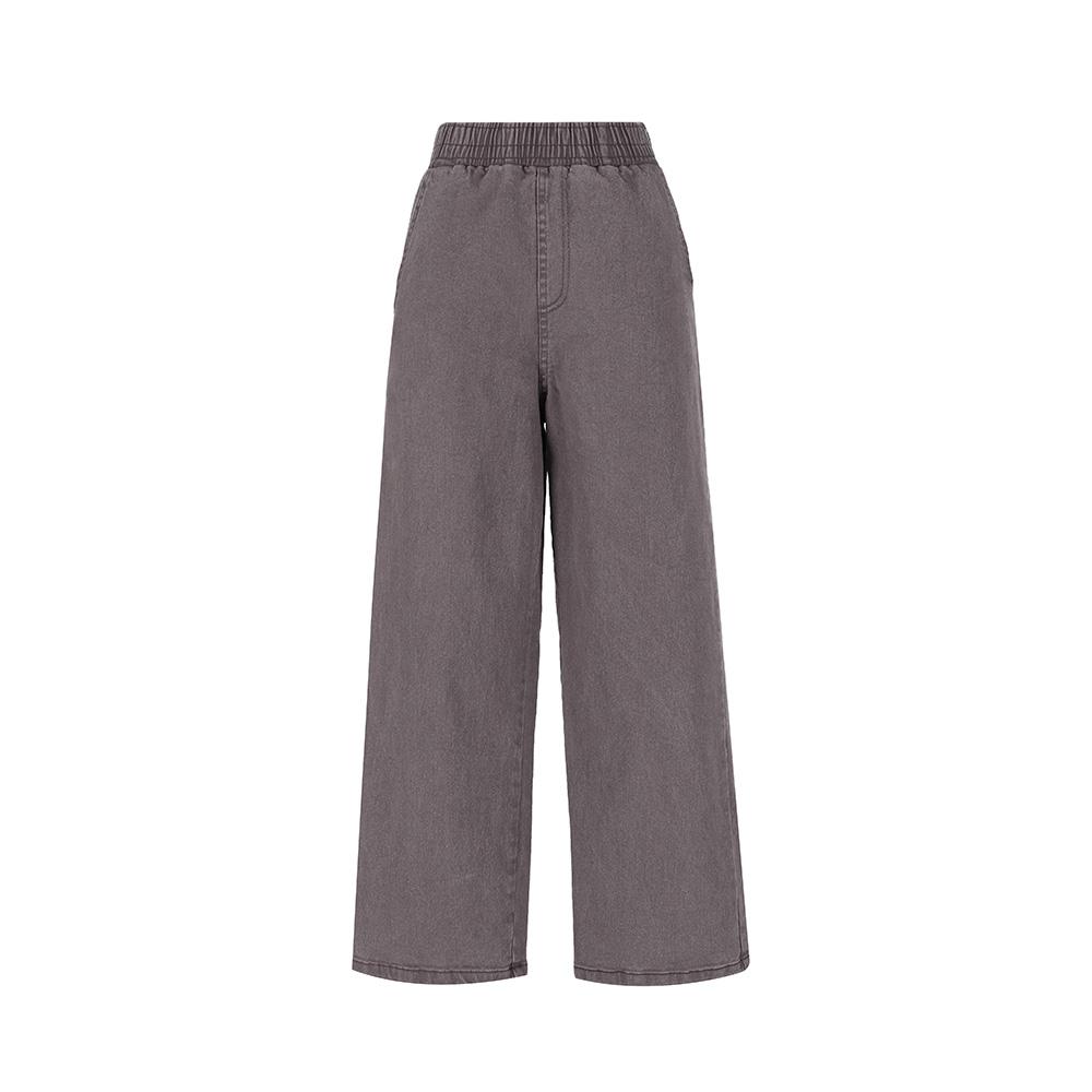 VISITINNEWYORK Cotton Elastic Waist Basic Pants (Vyalp52)