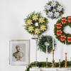 Große DIY Glitzernde Künstliche Weihnachtsblumen Kunstblumen Weihnachtsbaumschmuck Heim Neujahrsdeko