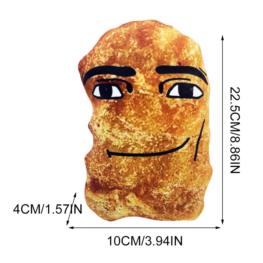 Cotton Eye Joe Plush Creative Baby Doll Sleep Pillow Cushion Cartoon Chicken Nuggets Anime Smiling Doll for Kids and Adults