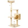 Katzenkletterbaum mit Bett, Baum, Regal, Sisal-Sprungplattform & Spielzeug