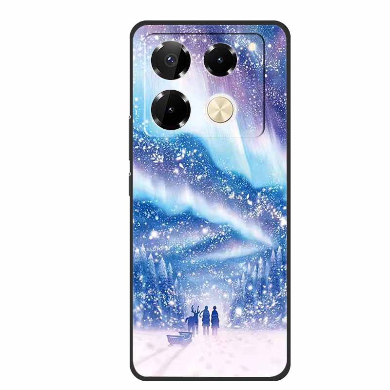 For Infinix Note 40 Pro 5G Case TPU Soft Silicone Cover Phone Cases for Infinix Note 40 40pro 4G Flowers Lovely Coque Fundas