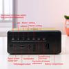 1pc Modern Minimalist LED Multifunctional Digital Alarm Clock; Five Level Brightness Adjustment, USB Port, Suitable for Home Liv