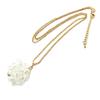 Les Trésors De Lily [P3593] - Golden White 'Sissi' Long Necklace (crystal)