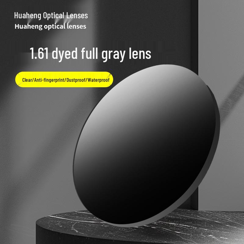 

Danyang 1.61 Серые тонированные полимерные линзы для очков с защитой от УФ-излучения, диаметр 75 мм 1.61, Diameter 75