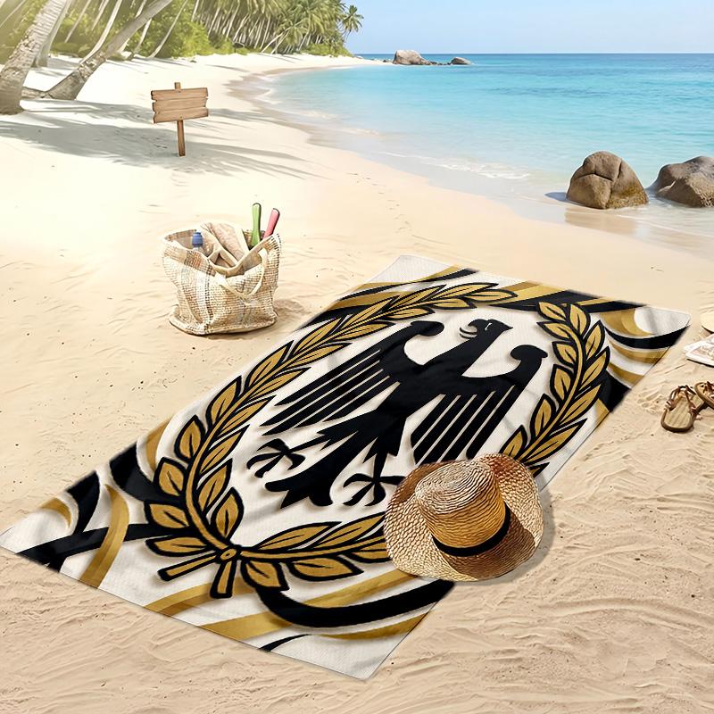 Belgium Football Print Beach Towel Quick Dry Super Absorbent Soft Bath Towel for Swimming Beach Travel Fan Souvenir Gift