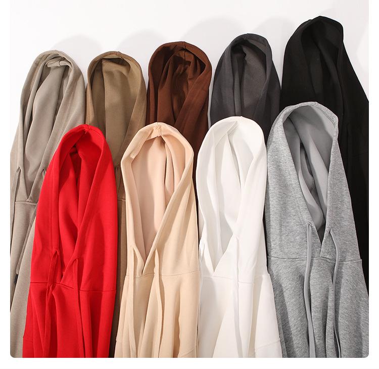 Hua Cotton Men's Versatile Loose Hoodie - Long Sleeve Top for Autumn/Winter