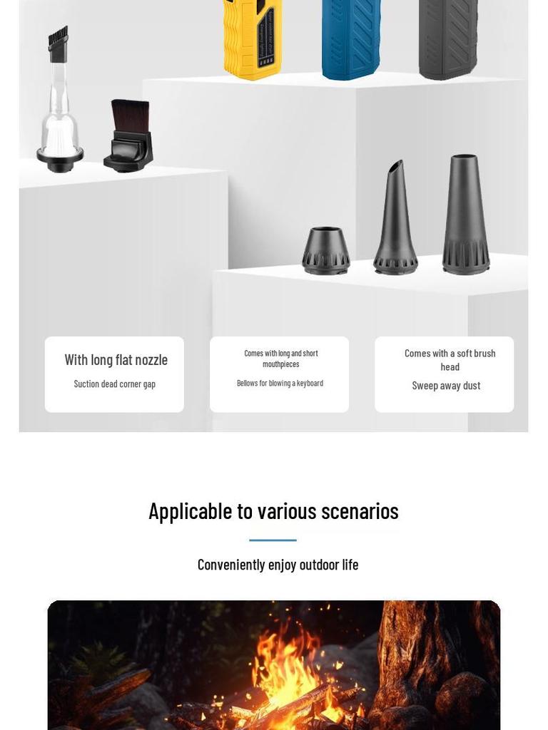 Portable Magnetic Floodlight & Variable Speed Turbine Fan