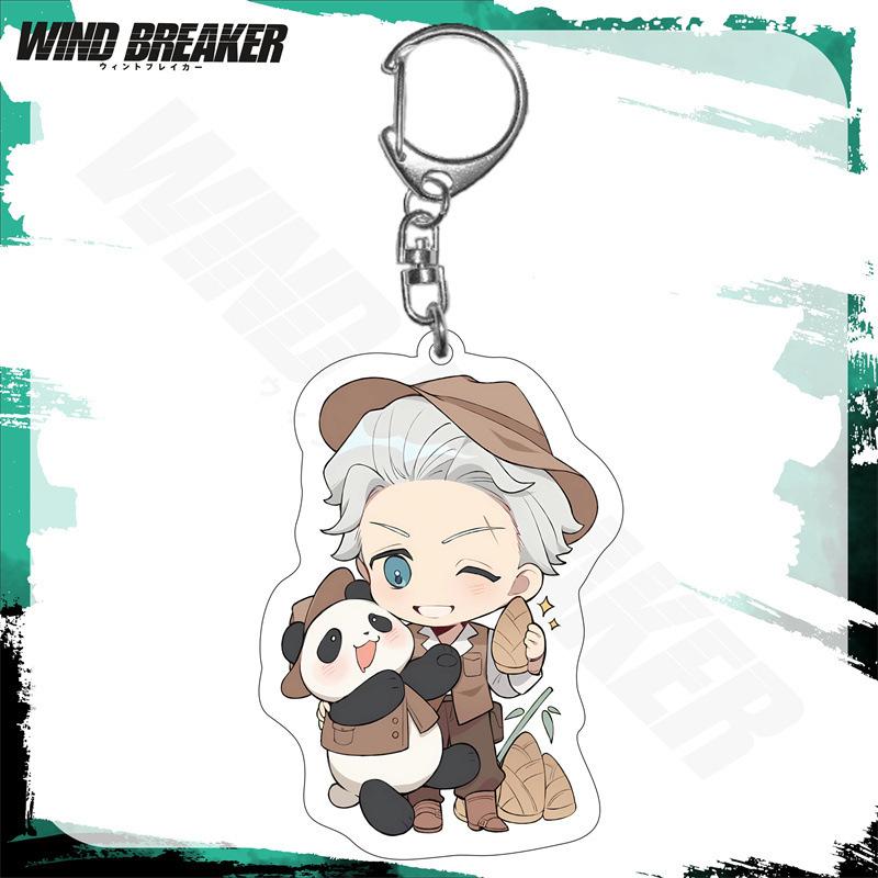 

Anime Wind Breaker NEW Acrylic Keychain Lovely Bag Charms Girls Pendant Llavero Kingring Key Ring Fashion Collection Original 6 cm