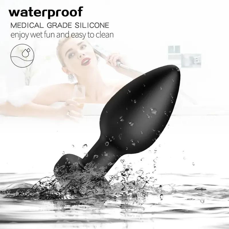 Wireless Remote Control Anal Vibrator 10 Speeds Butt Plug Prostate Vibrating Massager Female Masturbator Sex Toys for Women Men