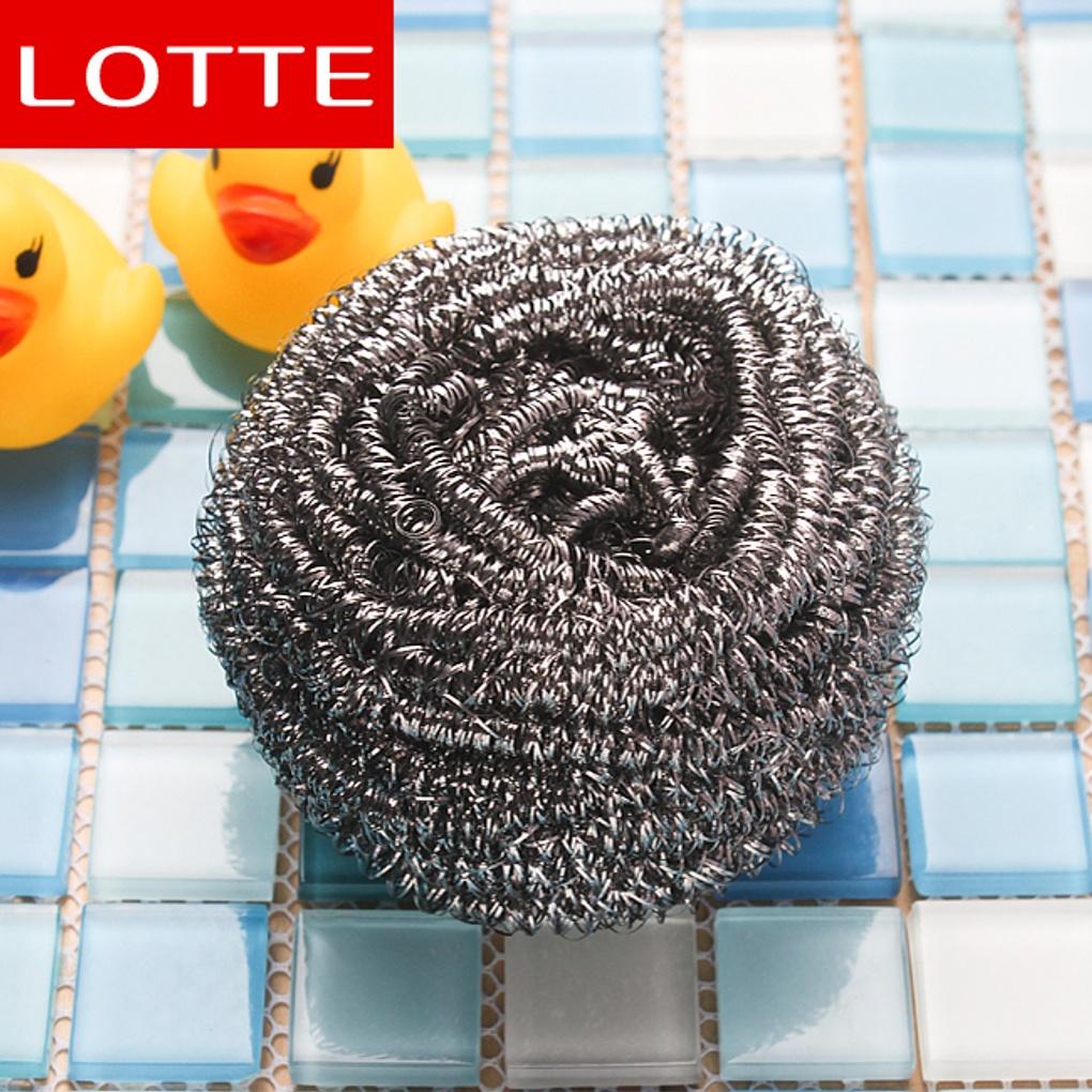 Köksskrubb i rostfritt stål (9x9cm) stålskrubb