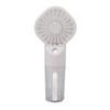 Portable Handheld Misting Fan USB Rechargeable Water Spray Mist Fan with 4 Gear Speed White