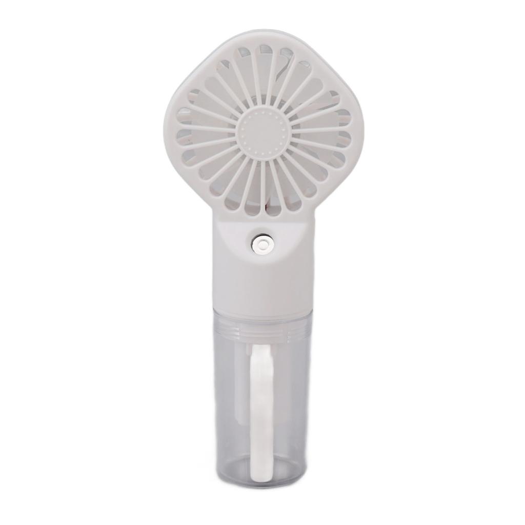 Portable Handheld Misting Fan USB Rechargeable Water Spray Mist Fan with 4 Gear Speed White