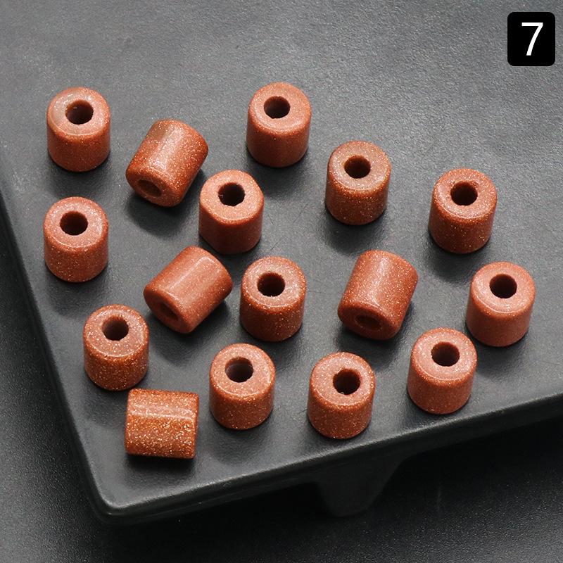Large Hole Natural Crystal Agate Cylinder Beads 9x9mm, 3mm Hole, DIY Jewelry Accessories.