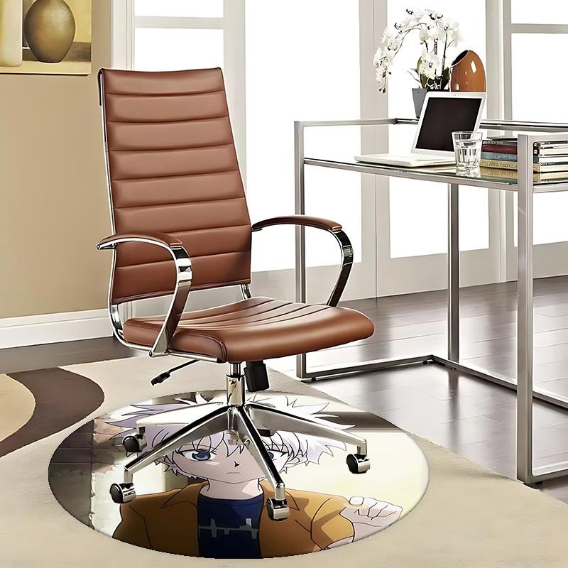 

1pc Anime Cartoon Design Round Carpet - Office Chair Mat, Non-Slip Rug for Home Decor, Suitable for All Seasons, Perfect Gift for Anime Lovers.W016 80cm by 80cm